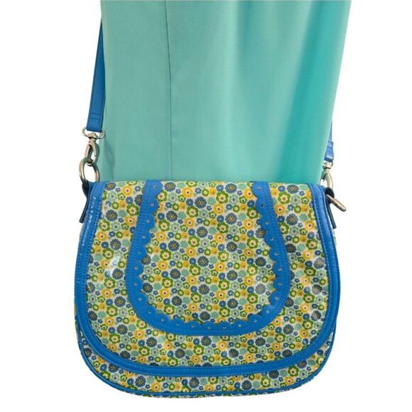 Vera Bradley Frill Cross Body Bag Silver Hardware Detachable Handles Xtra Strap - Picture 1 of 11